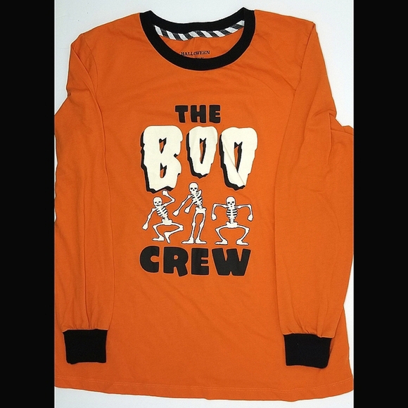 Halloween Family Pajamas "The Boo Crew" Skeleton Print Fleece PJ Set- Size Small - Picture 4 of 11